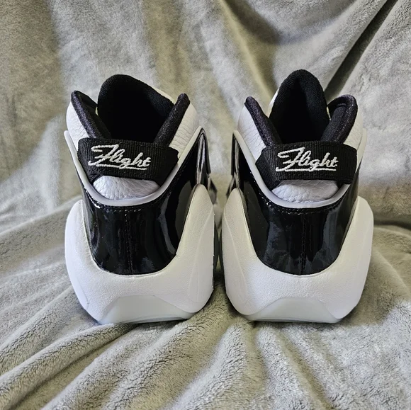 Nike Air Zoom Flight 95 "Black Patent" DV0820-100 Basketball Mens Size 10 - Picture 5 of 16